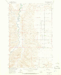 Spring Coulee 1964 topographic map thumbnail