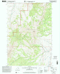 Spur Mountain 1997 topographic map thumbnail