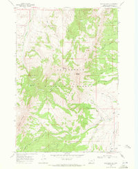 Spur Mountain 1968 topographic map thumbnail