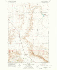 Square Butte 1972 topographic map thumbnail