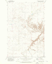 Square Butte NE 1972 topographic map thumbnail
