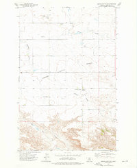 Square Butte SE 1972 topographic map thumbnail