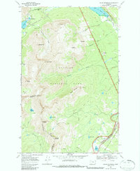 Squaw Mountain 1968 topographic map thumbnail