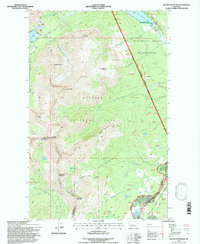 Squaw Mountain topographic map thumbnail