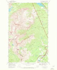 Squaw Mountain 1968 topographic map thumbnail