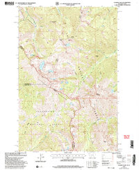 Straight Peak 1999 topographic map thumbnail