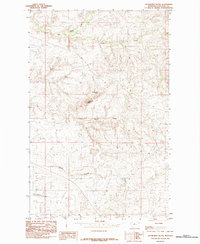 Studhorse Butte 1984 topographic map thumbnail