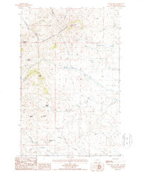 Suction Butte 1987 topographic map thumbnail