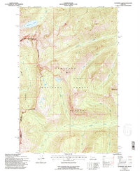 Sunburst Lake 1994 topographic map thumbnail