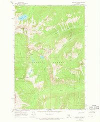 Sunburst Lake 1965 topographic map thumbnail