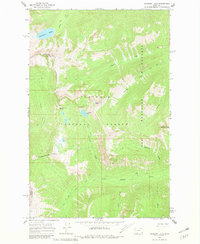 Sunburst Lake 1965 topographic map thumbnail