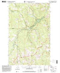 Sunday Mountain 1997 topographic map thumbnail