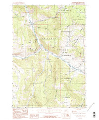 Sunshine Point 1986 topographic map thumbnail