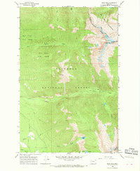 Swan Peak 1965 topographic map thumbnail