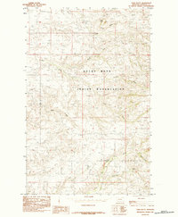 Table Butte 1984 topographic map thumbnail