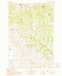 Table Mountain 1989 topographic map thumbnail