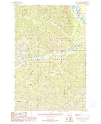 Table Top Mountain 1988 topographic map thumbnail