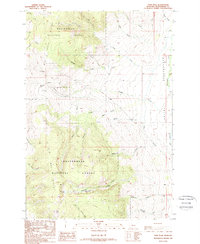Tash Peak 1988 topographic map thumbnail