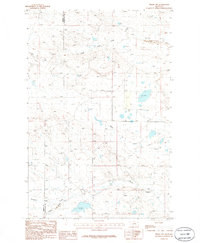 Teigen NW 1986 topographic map thumbnail