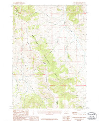Tepee Mountain 1987 topographic map thumbnail