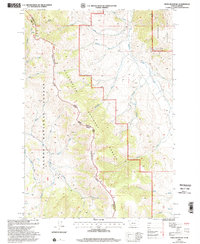 Tepee Mountain 1997 topographic map thumbnail