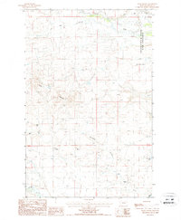Teton Buttes 1987 topographic map thumbnail