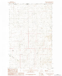 Thoeny Hills West 1984 topographic map thumbnail