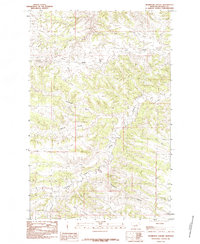 Thompson Coulee 1985 topographic map thumbnail