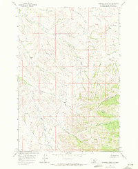Thompson Creek NW 1967 topographic map thumbnail