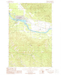 Thompson Falls 1988 topographic map thumbnail