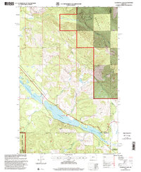 Thompson Lakes 1997 topographic map preview