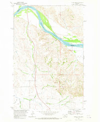 Three Buttes 1969 topographic map thumbnail