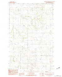 Three Buttes Creek East 1983 topographic map thumbnail