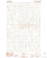 Three Buttes Creek West 1983 topographic map thumbnail