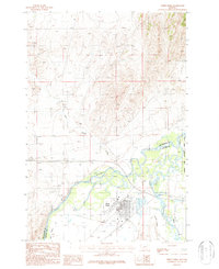 Three Forks 1987 topographic map thumbnail