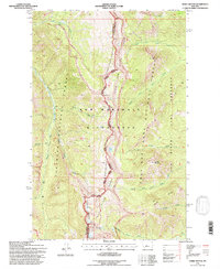 Three Sisters 1995 topographic map thumbnail