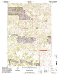 Threemile Buttes 1995 topographic map thumbnail