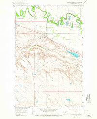 Threemile Reservoir 1964 topographic map thumbnail