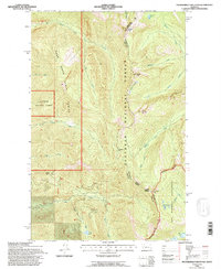 Thunderbolt Mountain 1994 topographic map thumbnail