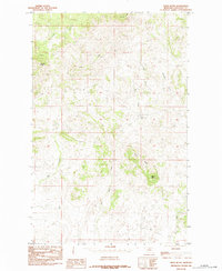 Tiger Butte 1984 topographic map thumbnail