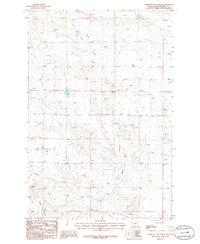 Timber Buttes North 1986 topographic map thumbnail