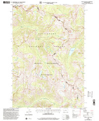 Tin Cup Lake 1998 topographic map thumbnail