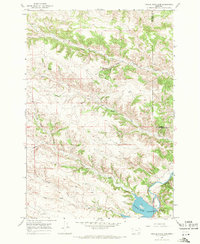 Tongue River Dam 1967 topographic map thumbnail