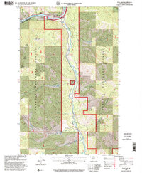 Tony Peak 1997 topographic map thumbnail