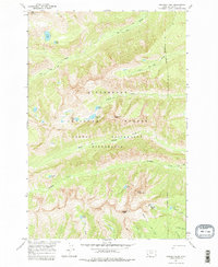 Trapper Peak 1964 topographic map thumbnail