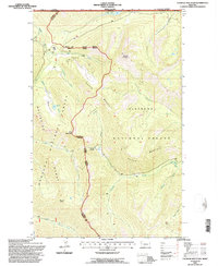 Tuchuck Mountain 1994 topographic map thumbnail