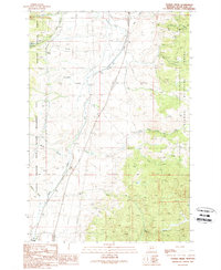 Tucker Creek 1989 topographic map thumbnail