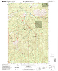 Turner Mountain 1997 topographic map thumbnail