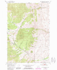Twin Adams Mountain 1952 topographic map thumbnail