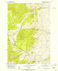 Twin Adams Mountain 1952 topographic map thumbnail